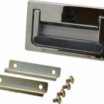 SUGATSUNE 5.5" Overall Width x 3.1563" Overall Height, 0.6875" Recess Depth, Recessed Pull MUD-140