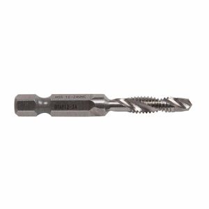 GREENLEE Combination Drill Tap: #12-24, 2B, 2 Flutes, High Speed Steel DTAP12-24