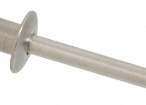 MARSON Open End Blind Rivet: Button Head, Aluminum Body, Aluminum Mandrel M42283