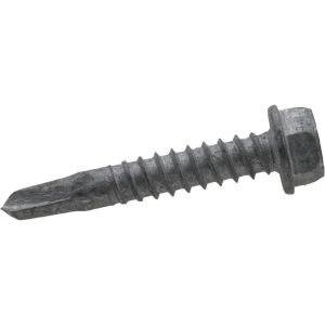 ITW BUILDEX #12, Hex Washer Head, Hex Drive, 1-1/4" Length Under Head, #2 Point, Self Drilling Screw 560034