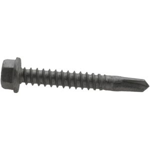ITW BUILDEX #12, Hex Washer Head, Hex Drive, 1-1/2" Length Under Head, #2 Point, Self Drilling Screw 560035