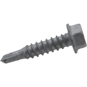 ITW BUILDEX #12, Hex Washer Head, Hex Drive, 1" Length Under Head, #3 Point, Self Drilling Screw 560032