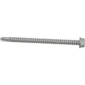 ITW BUILDEX #12, Hex Washer Head, Hex Drive, 3" Length Under Head, #3 Point, Self Drilling Screw 560039