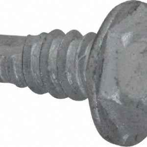 ITW BUILDEX 1/4", Hex Washer Head, Hex Drive, 3/4" Length Under Head, #3 Point, Self Drilling Screw 560049