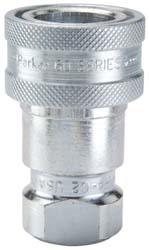 PARKER Hydraulic Hose Female Straight Thread Coupler: 9/16-18 Thread, 5,000 psi H2-62-T6