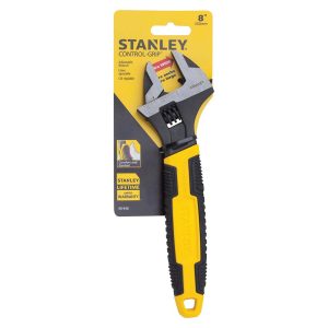 STANLEY Adjustable Wrench: 8" OAL, 1-1/8" Jaw Capacity 90-948