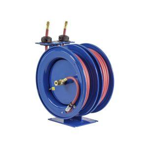 COXREELS Hose Reel with Hose: 3/8" ID Hose x 50', Spring Retractable C-LP-350-350