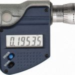 MITUTOYO Electronic Outside Micrometer: 1" Max, Solid Carbide Face 293-831-32