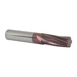 CARMEX Helical Flute Thread Mill: 1-121-1/2-12, Internal, 5 Flute, 0.6250" Shank Dia, Solid Carbide MT0625E1612UN