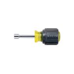 KLEIN TOOLS Nut Driver: 5/16" Drive, Hollow Shaft, Cushion Grip Handle, 3-1/2" OAL 610-5/16M