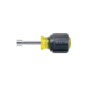 KLEIN TOOLS Nut Driver: 5/16" Drive, Hollow Shaft, Cushion Grip Handle, 3-1/2" OAL 610-5/16M