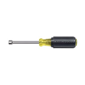 KLEIN TOOLS Nut Driver: 5/16" Drive, Hollow Shaft, Cushion Grip Handle, 6-3/4" OAL 630-5/16M