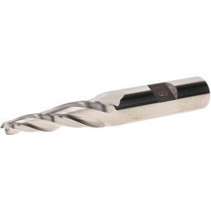 VALUE COLLECTION Tapered End Mill: 5 deg Angle per Side, 3/16" Small Dia, 1-1/2" LOC, 3 Flute, High Speed Steel, Square End O-306