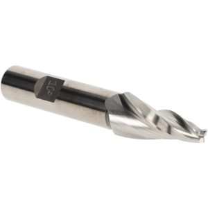 VALUE COLLECTION Tapered End Mill: 10 deg Angle per Side, 3/16" Small Dia, 1-1/4" LOC, 3 Flute, High Speed Steel, Square End T-305