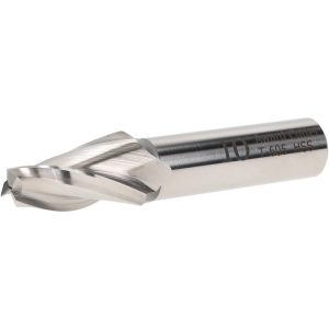 VALUE COLLECTION Tapered End Mill: 10 deg Angle per Side, 3/8" Small Dia, 1-1/4" LOC, 3 Flute, High Speed Steel, Square End T-605