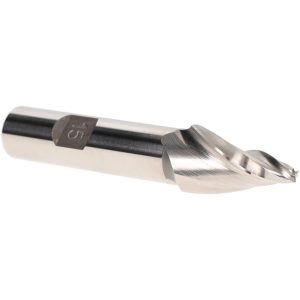 VALUE COLLECTION Tapered End Mill: 15 deg Angle per Side, 1/8" Small Dia, 1" LOC, 3 Flute, High Speed Steel, Square End V-204