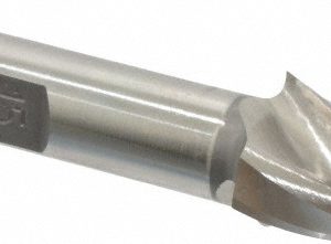 VALUE COLLECTION Tapered End Mill: 15 deg Angle per Side, 1/4" Small Dia, 1" LOC, 3 Flute, High Speed Steel, Square End V-404