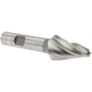 VALUE COLLECTION Tapered End Mill: 15 deg Angle per Side, 1/4" Small Dia, 1-1/4" LOC, 3 Flute, High Speed Steel, Square End V-405A