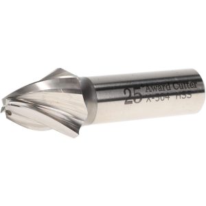 VALUE COLLECTION Tapered End Mill: 25 deg Angle per Side, 5/16" Small Dia, 1" LOC, 4 Flute, High Speed Steel, Square End X-504