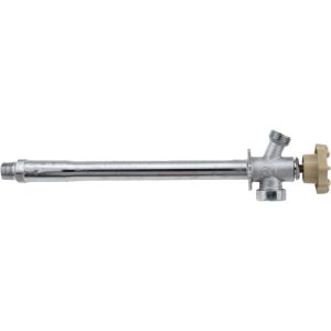 B&K MUELLER 1/2" Pipe, 10" Long Shank, Chrome Plated Brass Antisiphon Frostfree Sillcock 104-827HC
