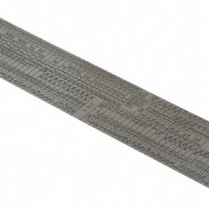 SPI Steel Rule: 6" OAL, English Graduation, Rigid, 1-1/4" OAW 13-970-9