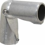 HOLLAENDER 1-1/4" Pipe, Adjustable Elbow, Aluminum Alloy Elbow Pipe Rail Fitting 3AE-7