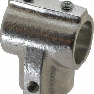 HOLLAENDER 3/4" Pipe, 90&deg; Three Socket Tee, Aluminum Alloy Tee Pipe Rail Fitting 5-5