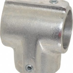 HOLLAENDER 1-1/4" Pipe, 90&deg; Three Socket Tee, Aluminum Alloy Tee Pipe Rail Fitting 5-7