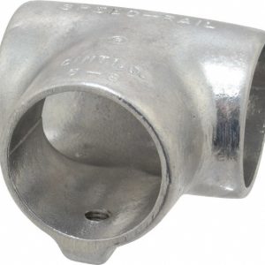 HOLLAENDER 1-1/2" Pipe, 90&deg; Three Socket Tee, Aluminum Alloy Tee Pipe Rail Fitting 5-8