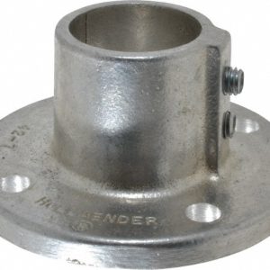 HOLLAENDER 1-1/4" Pipe, Base Flange, Aluminum Alloy Flange Pipe Rail Fitting 42-7