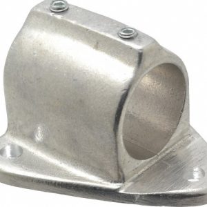 HOLLAENDER 1-1/2" Pipe, Wall Mount Flange, Aluminum Alloy Flange Pipe Rail Fitting 50-8