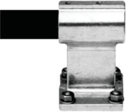 HOLLAENDER 1-1/2" Pipe, Offset Wall Flange, Aluminum Alloy Flange Pipe Rail Fitting 54-3-8