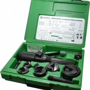 GREENLEE 11 Piece, 61.5mm Punch Hole Diam, Hydraulic Punch Driver Kit 7806SB