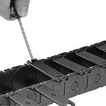 IGUS 6 Ft. Long, Igumid G, Fixed Open Cable and Hose Carrier 200-05-125