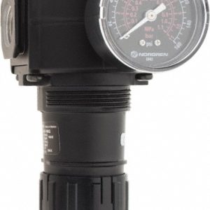 NORGREN Compressed Air Regulator: 1/2" NPT, 300 Max psi, Standard R74G-4AK-RMG