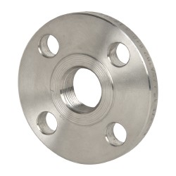 MERIT BRASS 1" Pipe, 4-1/4" OD, Stainless Steel, Threaded Pipe Flange A435-16