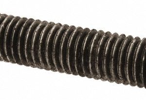 ALL AMERICA THREADED PRODUCTS General-Purpose Threaded Rod: 1/2-13, 2' OAL, Low-Carbon Steel, Oil Finish 01112