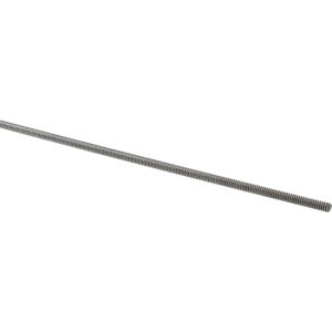 ALL AMERICA THREADED PRODUCTS General-Purpose Threaded Rod: #6-32, 3' OAL, Low-Carbon Steel, Oil Finish 01033