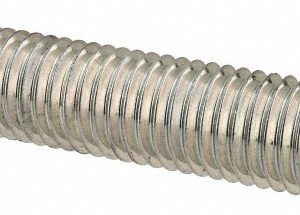 ALL AMERICA THREADED PRODUCTS Metric Threaded Rod: M14, 1.00 m OAL, Steel, Zinc Finish 2379