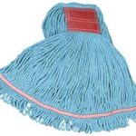 RUBBERMAID Wet Mop Loop: Large, Blue Mop, Blended Fiber FGC15306BL00