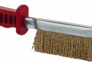JAZ USA Scratch Brush: Brass-Coated Steel 85100