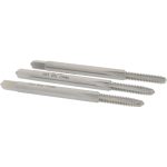 VALUE COLLECTION Tap Set: #4-40 UNC, 3 Flute, High Speed Steel, Bright Finish MSC-04424438