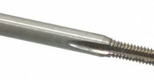 VALUE COLLECTION Straight Flute Tap: #4-48 UNF, 3 Flute, Bottoming Chamfer, 2B Class of Fit, High-Speed Steel, Bright/Uncoated Finish MSC-04424495