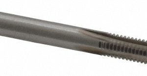 VALUE COLLECTION Straight Flute Tap: #10-32 UNF, 4 Flute, Bottoming Chamfer, 3B Class of Fit, High-Speed Steel, Bright/Uncoated Finish MSC-04428330