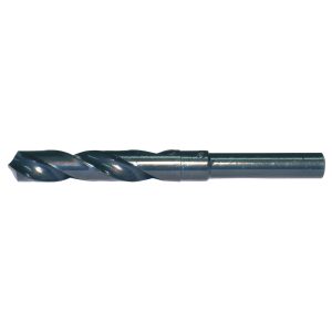 CLE-LINE Reduced Shank Drill Bit: 41/64" Dia, 1/2" Shank Dia, 118 deg Point, High-Speed Steel C20741