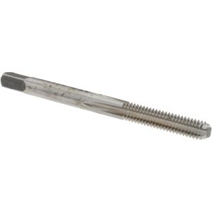 VALUE COLLECTION Straight Flute Tap: #8-32 UNC, 4 Flute, Bottoming Chamfer, 2B Class of Fit, High-Speed Steel, Bright/Uncoated Finish MSC-04437331