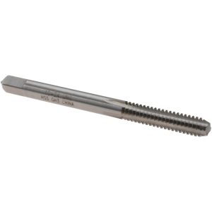 VALUE COLLECTION Straight Flute Tap: #10-24 UNC, 4 Flute, Bottoming Chamfer, 2B & 3B Class of Fit, High-Speed Steel, Bright/Uncoated Finish MSC-04438255