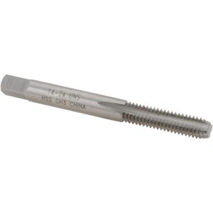 VALUE COLLECTION Straight Flute Tap: #14-24 UNS, 4 Flute, Bottoming Chamfer, High-Speed Steel, Bright/Uncoated Finish MSC-04439451