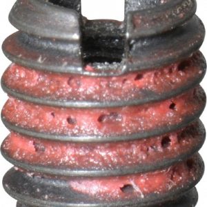 E-Z LOK Thread Locking Insert: M3 x 0.5 Internal Thread, M6 x 1 External Thread, Metric Coarse, 6.5 mm OAL, Self-Lock Wall 450-3