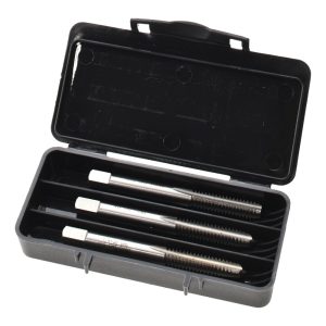 VALUE COLLECTION Tap Set: 1/4-20 UNC, 4 Flute, High Speed Steel, Bright Finish MSC-04460234